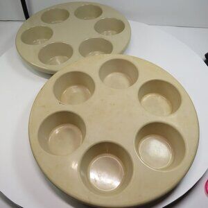 Vintage Anchor Hocking MicroWare (2) Muffin/cupcake Pans